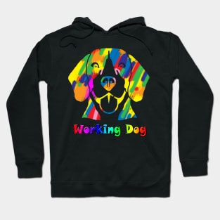 Color working Dog Hoodie